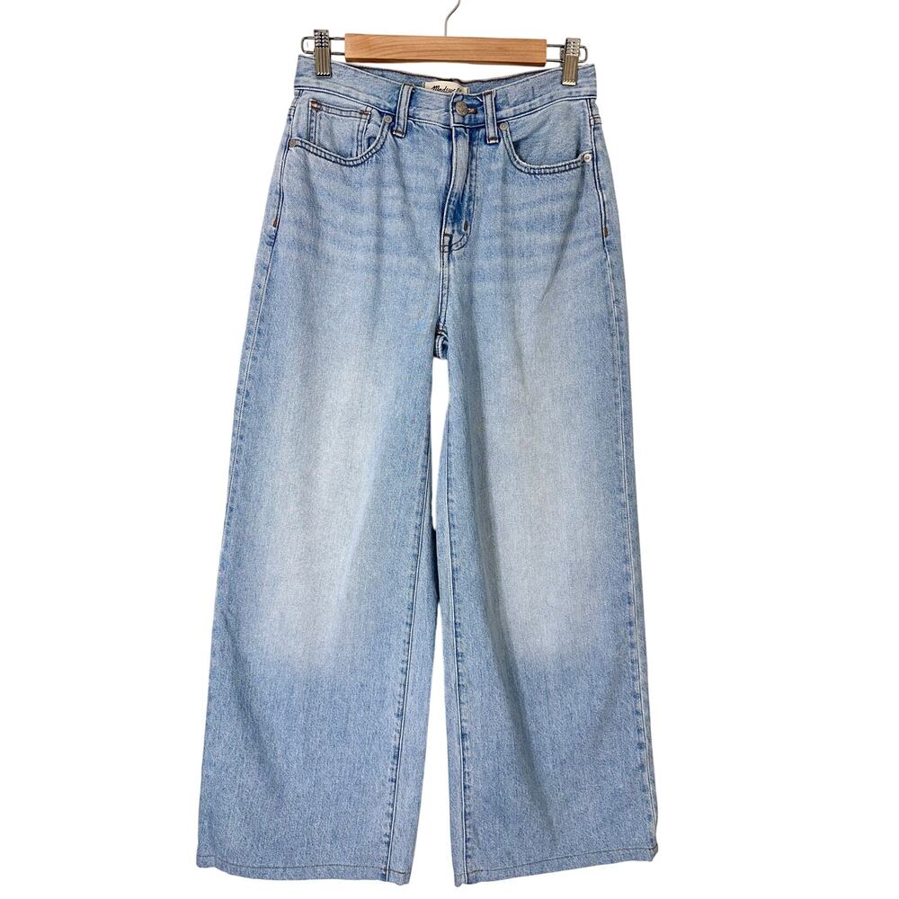 Madewell Superwide-Leg Jeans in Ahern Wash: Airy Denim Edition Low Slung | SZ 25 - Picture 4 of 13